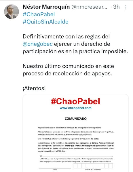 ¿PORQUE RETIRA ESTE PROCESO, CUANDO SE SUPONE TENÍA COMPLETAS LAS FIRMAS PARA LA REVOCATORIA?