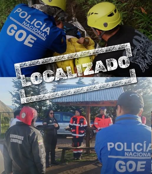 LOCALIZADO CON VIDA EL NIÑO LUCAS GABRIEL CAMPAÑA, QUE SE HABÍA EXTRAVIADO EL 11 DE NOVIEMBRE EN EL CERRO PUÑAY EN CHIMBORAZO.