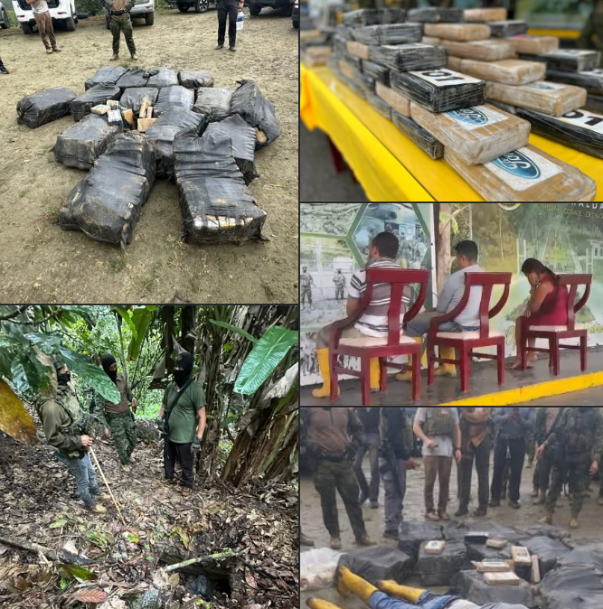 EN MUISNE,ESMERALDAS, POLICÍA Y EJÉRCITO DESCUBREN DOS CALETAS CON MÁS DE UNA TONELADA DE COCAÍNA. HAY TRES DETENIDOS.