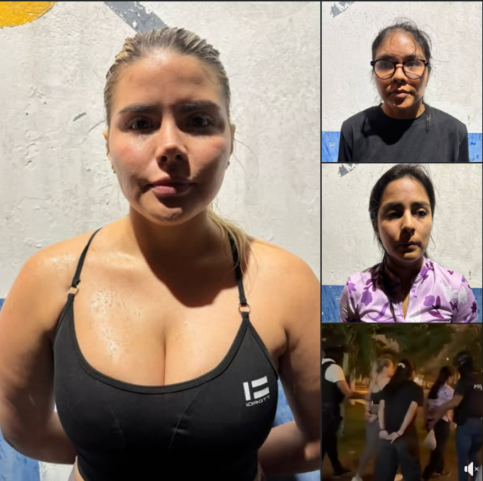 EN UN OPERATIVO EN MACHALA, LA POLICÍA DETIENE A BANDA DE EXTORSIONADORAS, ENTRE ELLAS UNA QUE SE PRESENTABA COMO INFLUENCER.-