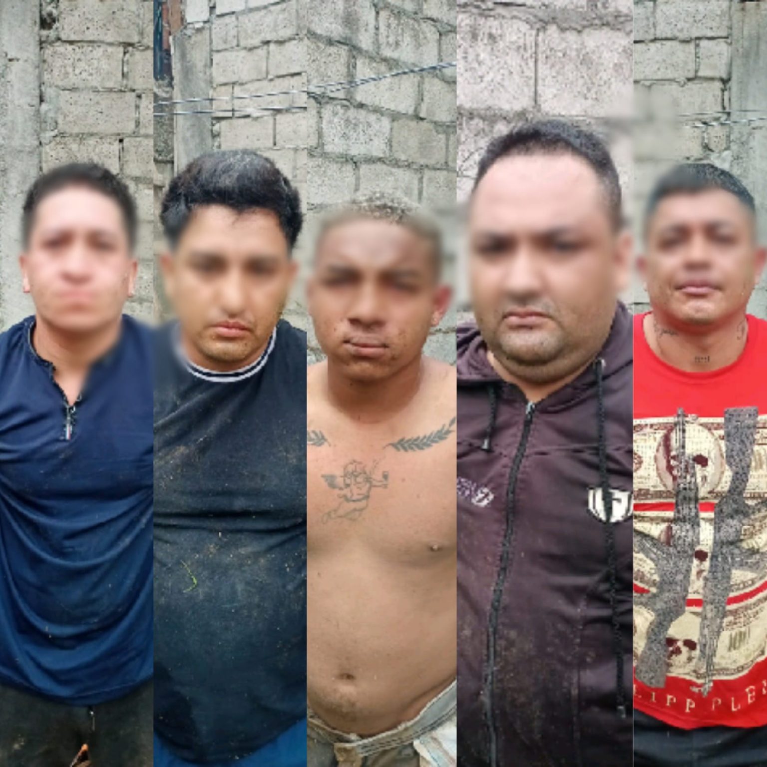 5 DELINCUENTES DE LA BANDA "LOS CHONEROS" CAPTURADOS POR PARTE DE LA POLICÍA