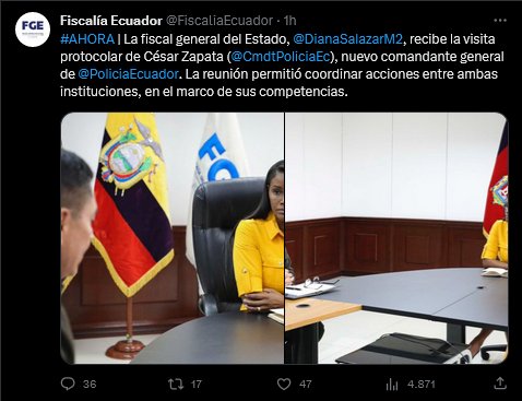 NUEVO COMANDANTE DE POLICÍA SE REUNIÓ CON LA FISCAL DEL ESTADO, PARA COORDINAR ACCIONES CONJUNTAS