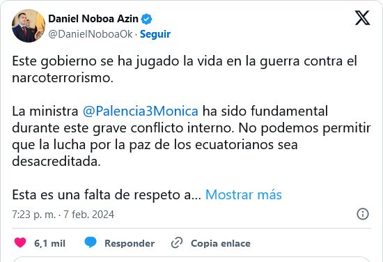 MUY AL ESTILO LIMITADO Y GROTESCO DE MÓNICA PALACIOS LA ASAMBLEISTA CORREISTA, LE INCOMODA CON PREGUNTAS A LA MINISTRA DE GOBIERNO.-